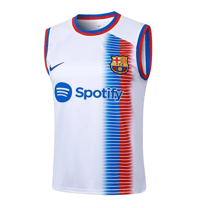 Debardeur Short Barca 2024 2025 Blanc – Image 2