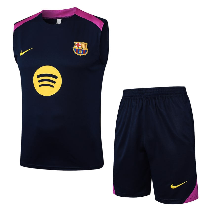 Debardeur Short Barca 2024 2025 Bleu Rose
