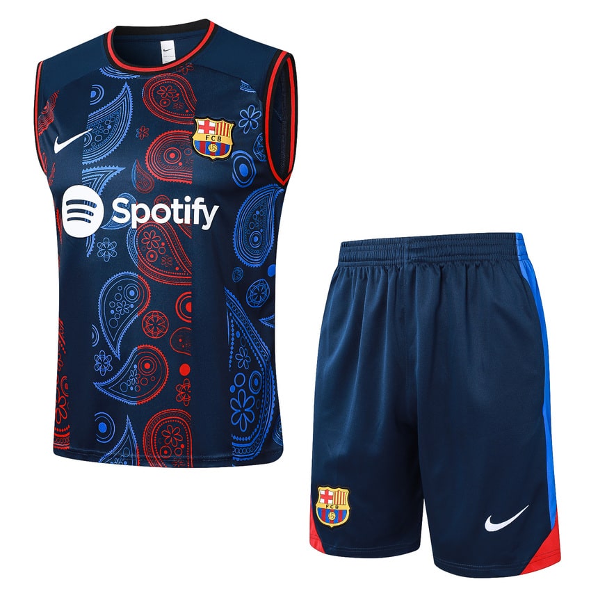 Debardeur Short Barca 2024 2025 Bleu Motif