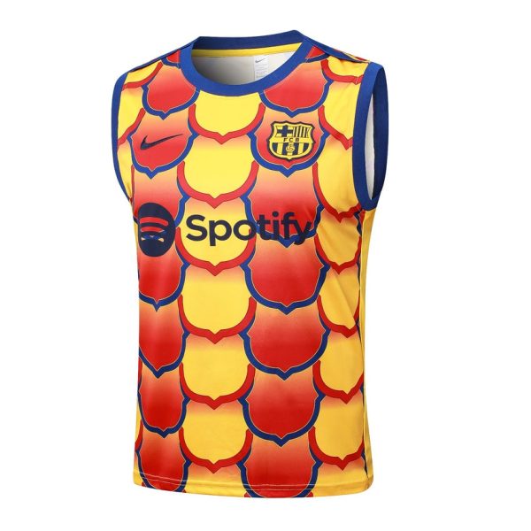 Debardeur Short Barca 2024 2025 Jaune Rouge