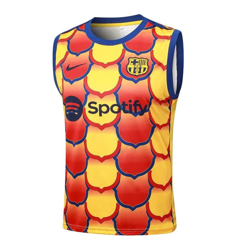 Debardeur Short Barca 2024 2025 Jaune Rouge – Image 2