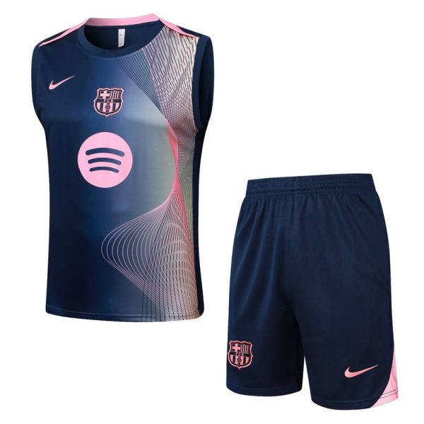 Debardeur Short Barca 2025 2026 Bleu Rose Motif