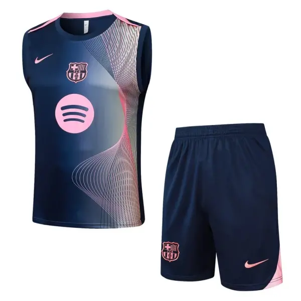 Debardeur Short Barca 2025 2026 Bleu Rose Motif