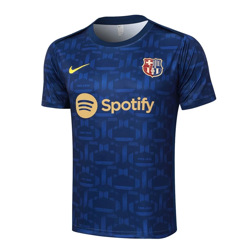 Ensemble Maillot Short Barca 2024 2025 Bleu Foncé – Image 2