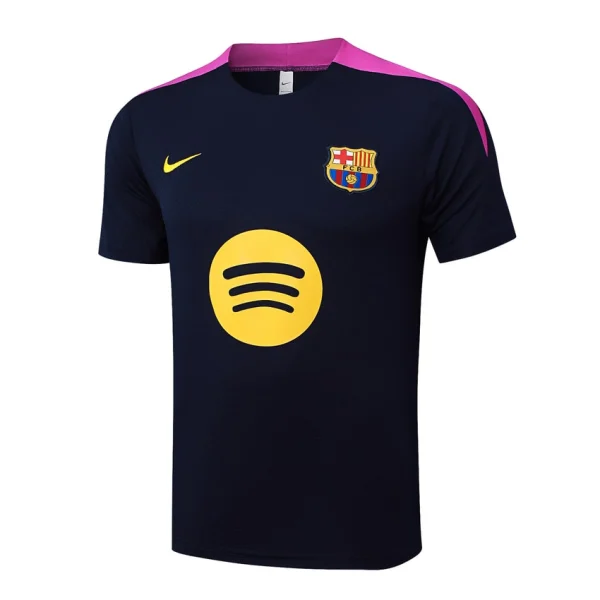 Ensemble Maillot Short Barca 2024 2025 Bleu Rose