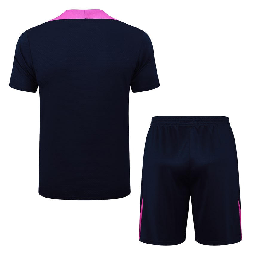 Ensemble Maillot Short Barca 2024 2025 Bleu Rose – Image 4