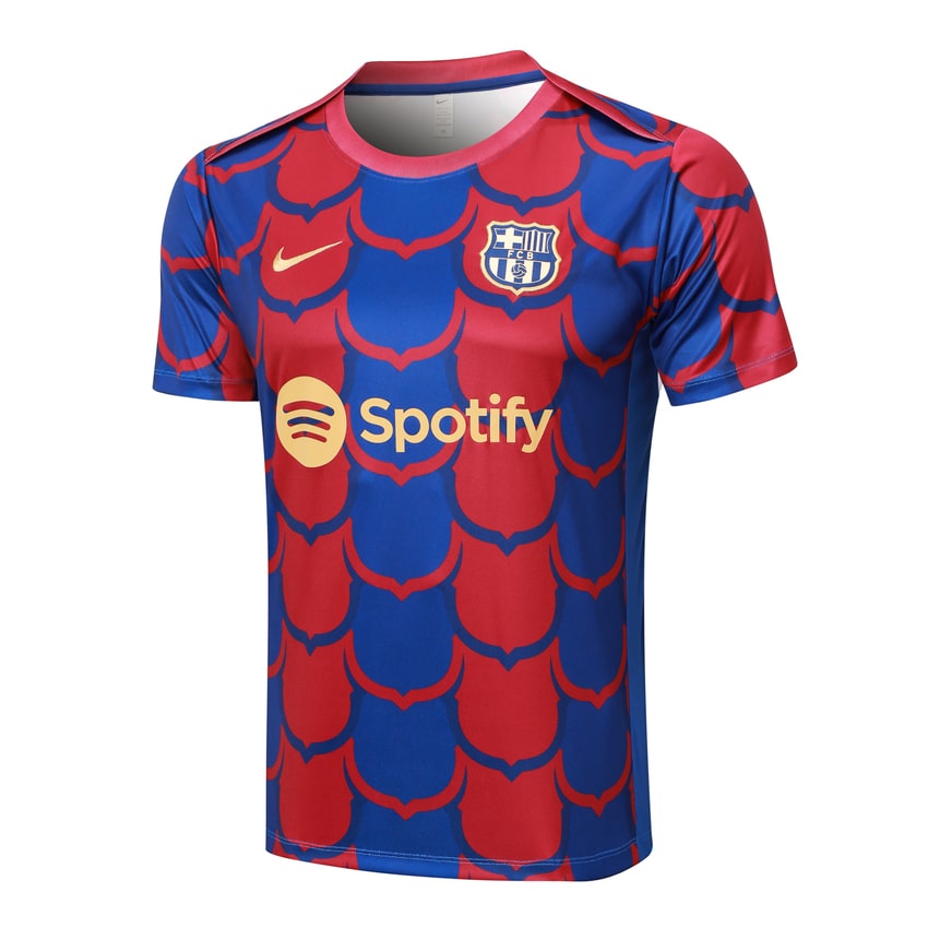 Ensemble Maillot Short Barca 2024 2025 Bleu Rouge – Image 2