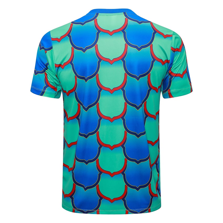 Ensemble Maillot Short Barca 2024 2025 Vert Bleu – Image 3