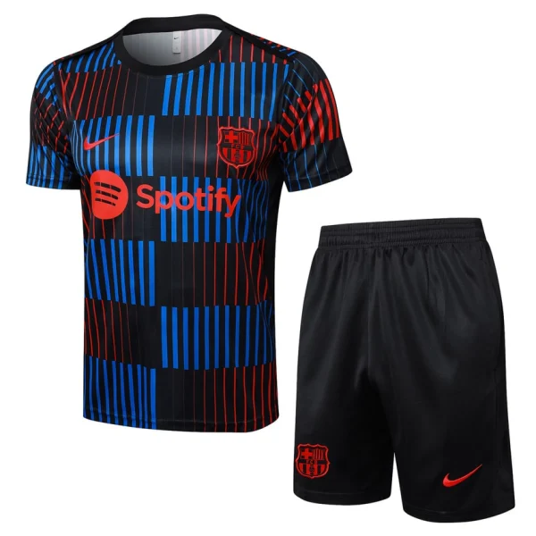 Ensemble Maillot Short Barca 2024 2025 Noir Bleu