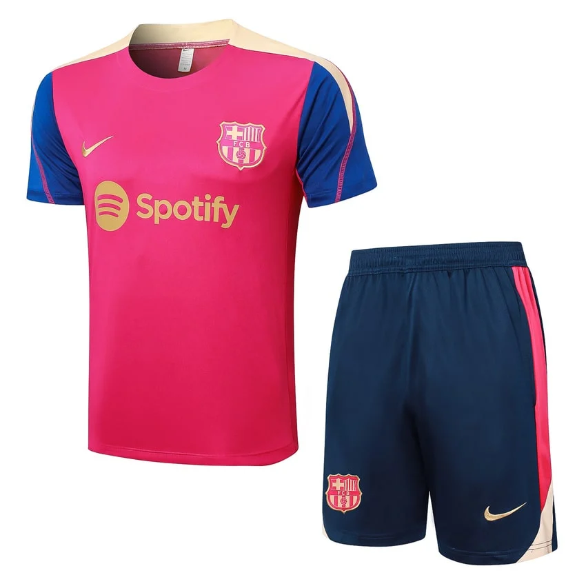 Ensemble Maillot Short Barca 2024 2025 Rose