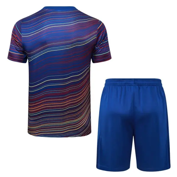 Ensemble Maillot Short Barca 2025 2026 Bleu Clair