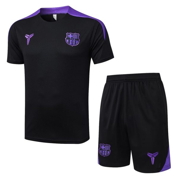 Ensemble Maillot Short Barca 2025 2026 Noir Violet