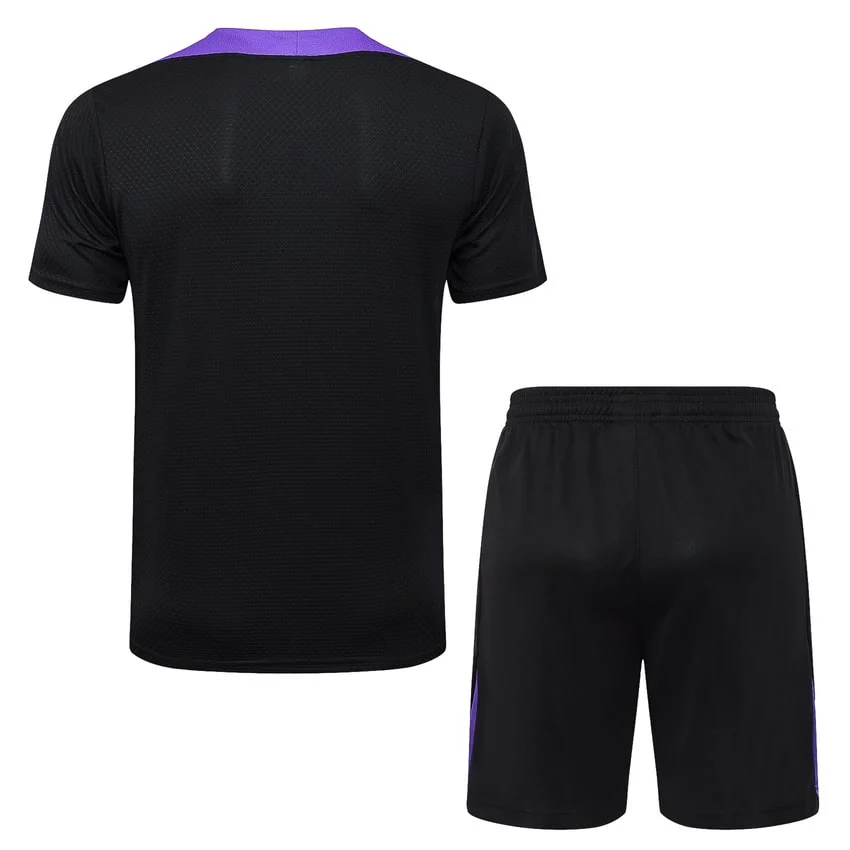 Ensemble Maillot Short Barca 2025 2026 Noir Violet – Image 4