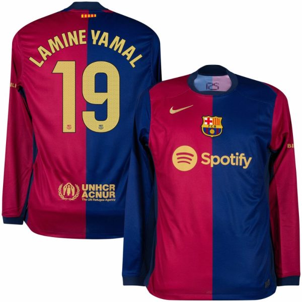 Maillot Barca 2024 2025 Domicile Lamine Yamal Manches Longues