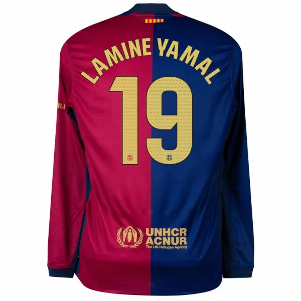 Maillot Barca 2024 2025 Domicile Lamine Yamal Manches Longues