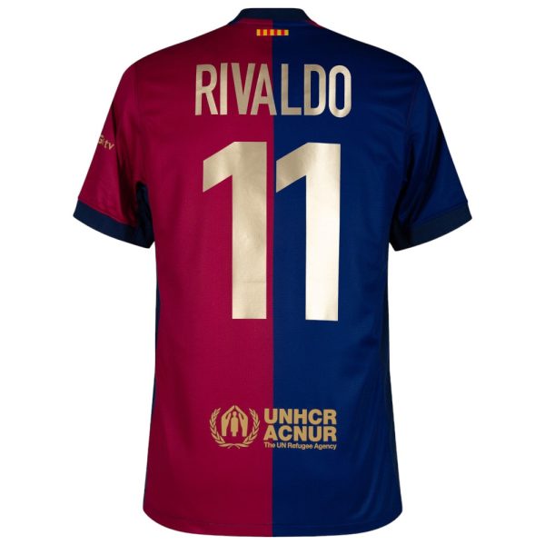 Maillot Kit Enfant Barca 2024 2025 Domicile Rivaldo
