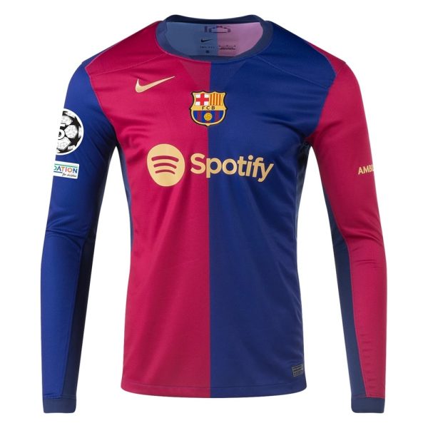 Maillot Barca 2024 2025 Manches Longues Ligue des Champions