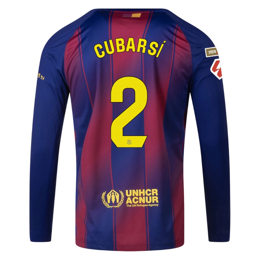Maillot Barca Domicile 2025 2026 Cubarsi Manches Longues La Liga – Image 2