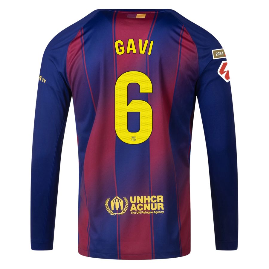 Maillot Barca Domicile 2025 2026 Gavi Manches Longues La Liga – Image 2