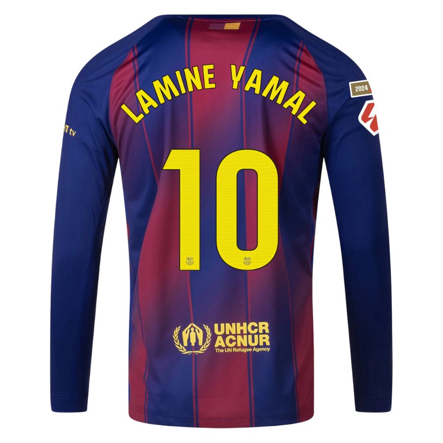 Maillot Barca Domicile 2025 2026 Lamine Yamal Manches Longues La Liga – Image 2