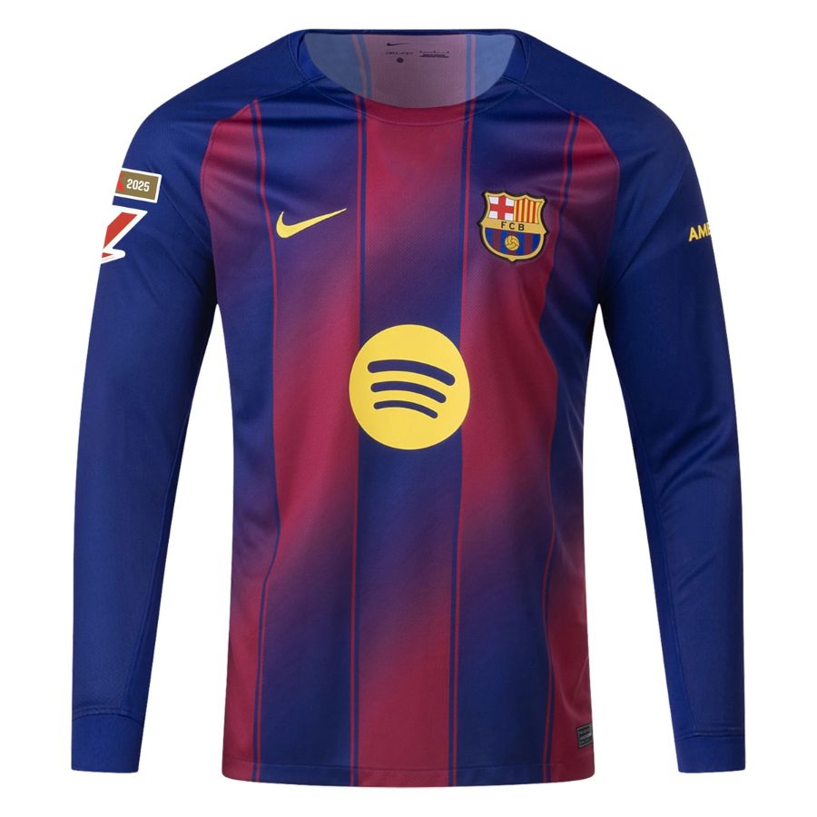 Maillot Barca Domicile 2025 2026 Cubarsi Manches Longues La Liga – Image 3