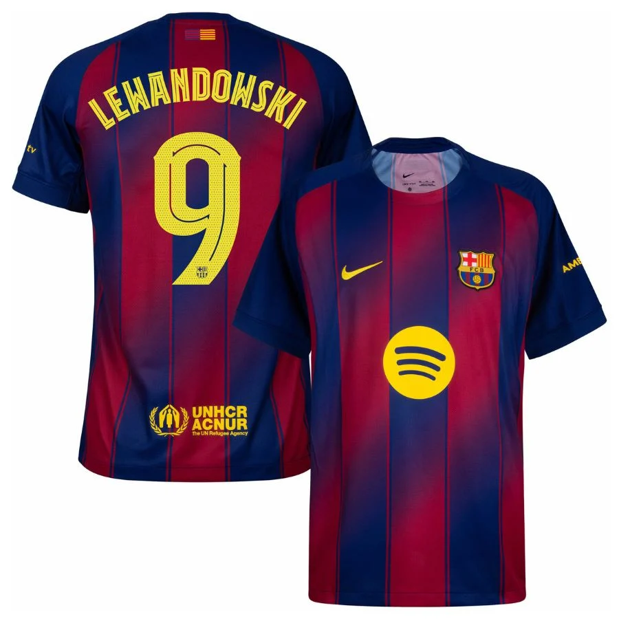 Maillot Enfant Barca Domicile 2025 2026 Lewandowski