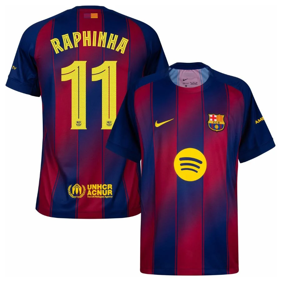 Maillot Enfant Barca Domicile 2025 2026 Raphinha