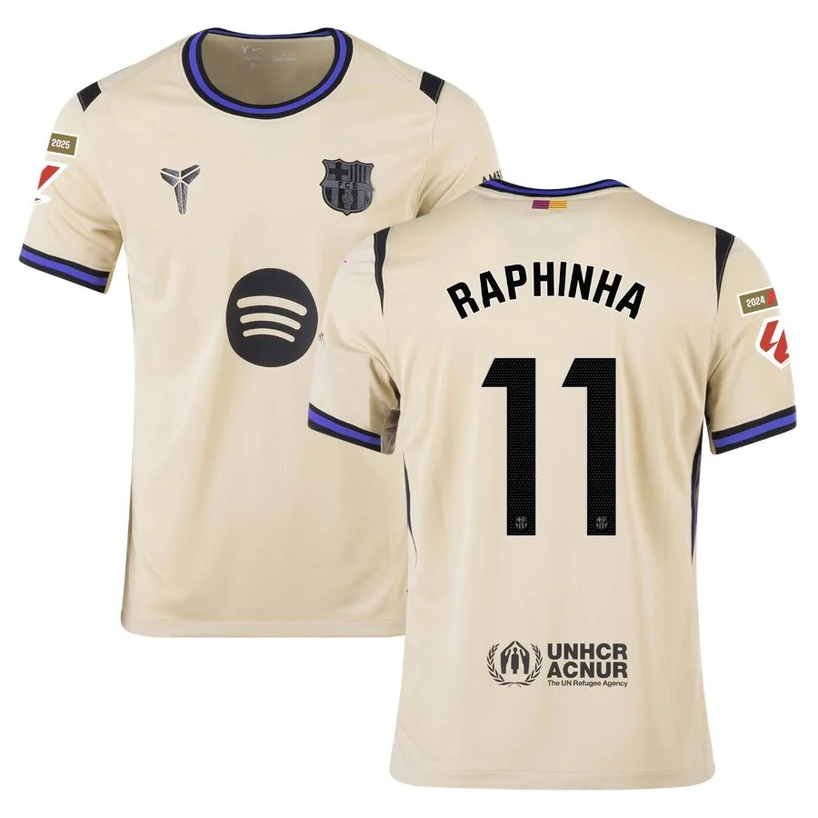 Maillot Barca Exterieur 2025 2026 Raphinha La Liga