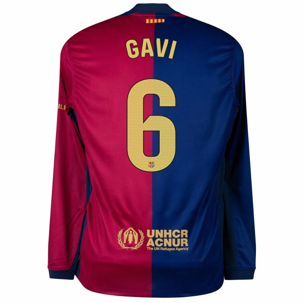 Maillot Barca Gavi 2024 2025 Domicile Manches Longues – Image 2