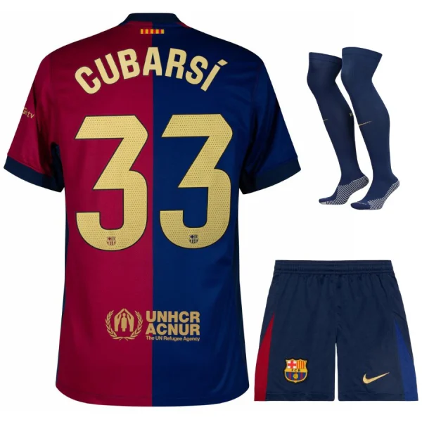 Maillot Kit Enfant Barca 2024 2025 Domicile Cubarsi