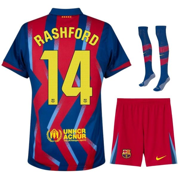 Maillot Kit Enfant Barca Fourth 2025 2026 Rashford