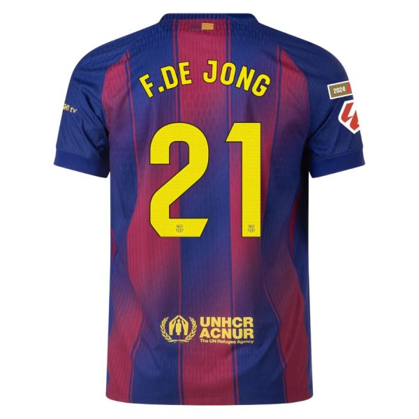 Maillot Match Barca Domicile 2025 2026 De Jong La Liga