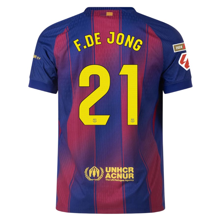 Maillot Match Barca Domicile 2025 2026 De Jong La Liga – Image 2