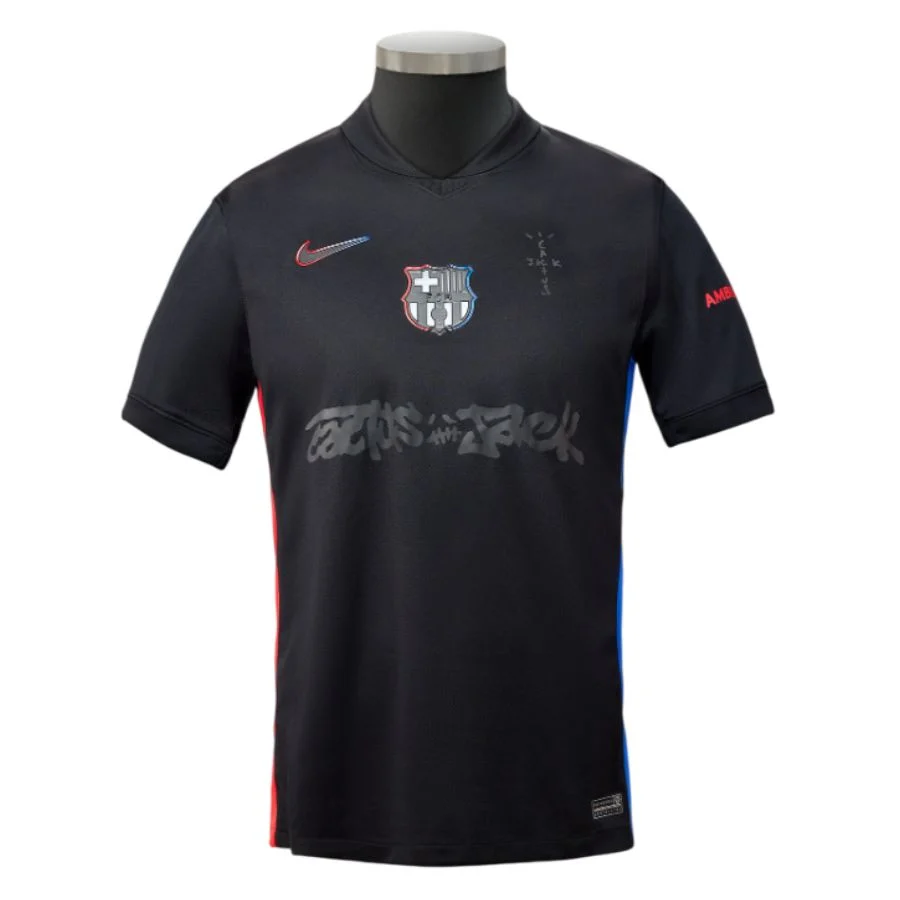 Maillot Kit Enfant Barca Exterieur 2024 2025 Travis Scott – Image 2