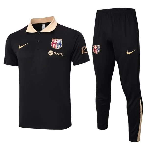 Survetement Barca Polo 2024 2025 Noir Beige