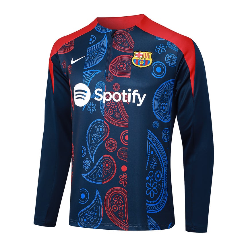 Survetement Barca Training 2024 2025 Bleu Motif – Image 2