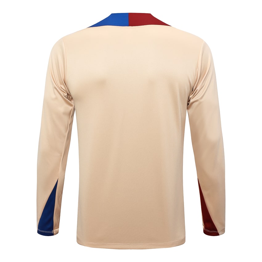 Survetement Barca Training 2024 2025 Beige – Image 3
