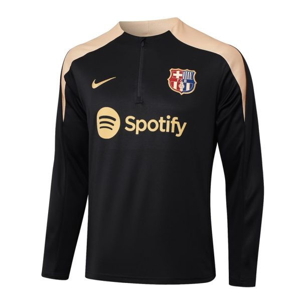 Survetement Barca Training 2024 2025 Noir Beige