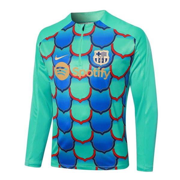 Survetement Barca Training 2024 2025 Vert Bleu