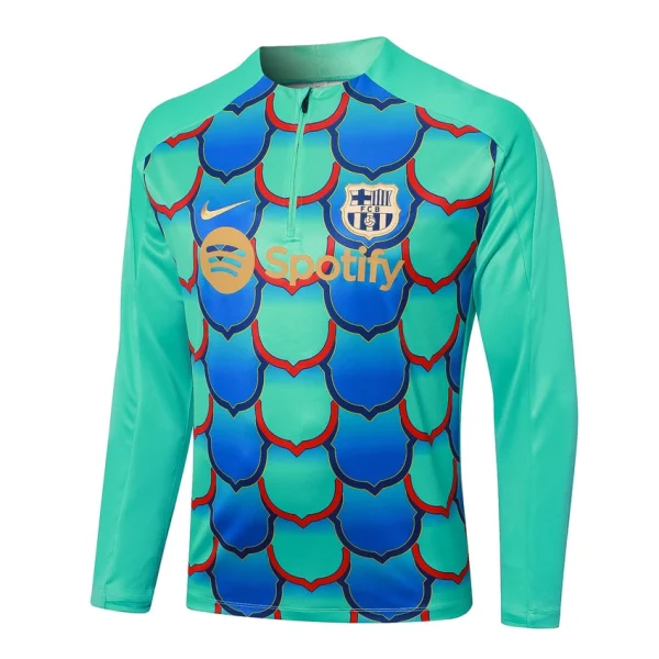 Survetement Barca Training 2024 2025 Vert Bleu