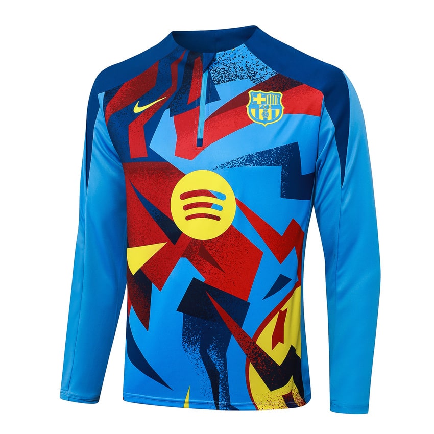 Survetement Barca Training 2025 2026 Bleu Motif – Image 2