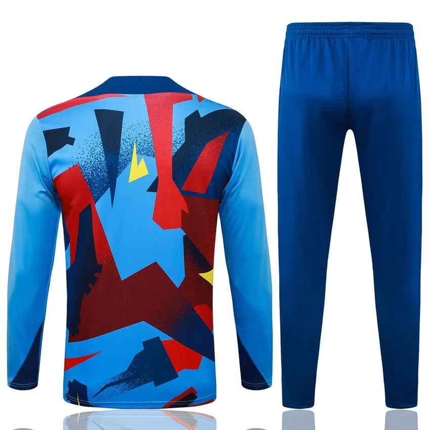 Survetement Barca Training 2025 2026 Bleu Motif – Image 4