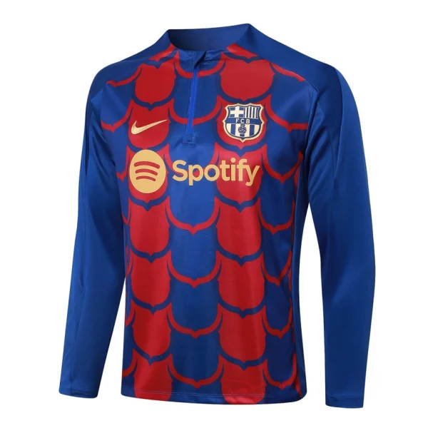 Survetement Barca Training 2024 2025 Bleu Rouge