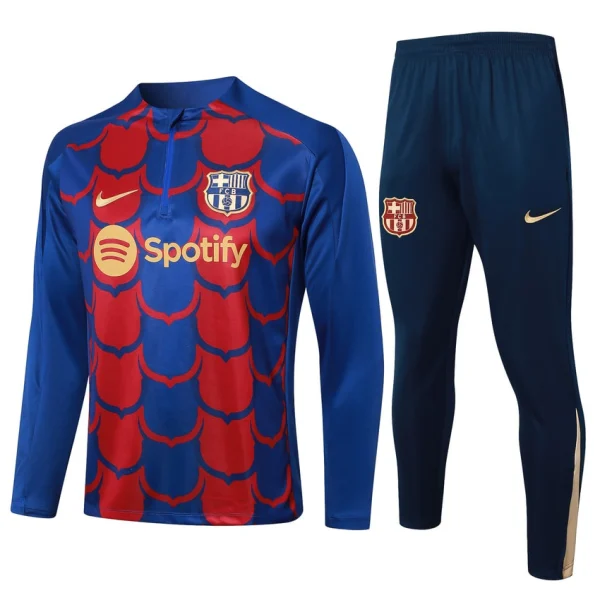 Survetement Barca Training 2024 2025 Bleu Rouge