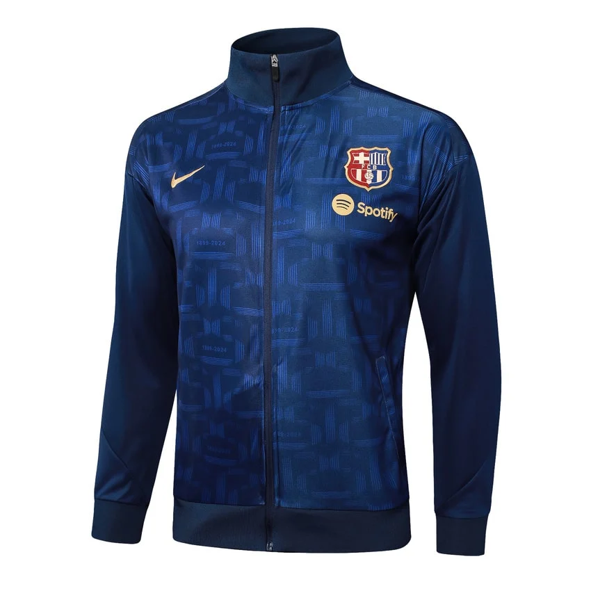 Survetement Barca Veste 2024 2025 Bleu Foncé – Image 2