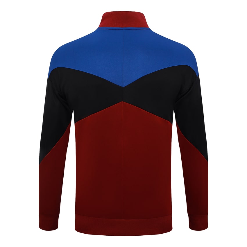Survetement Barca Veste 2024 2025 Rouge Sombre – Image 3