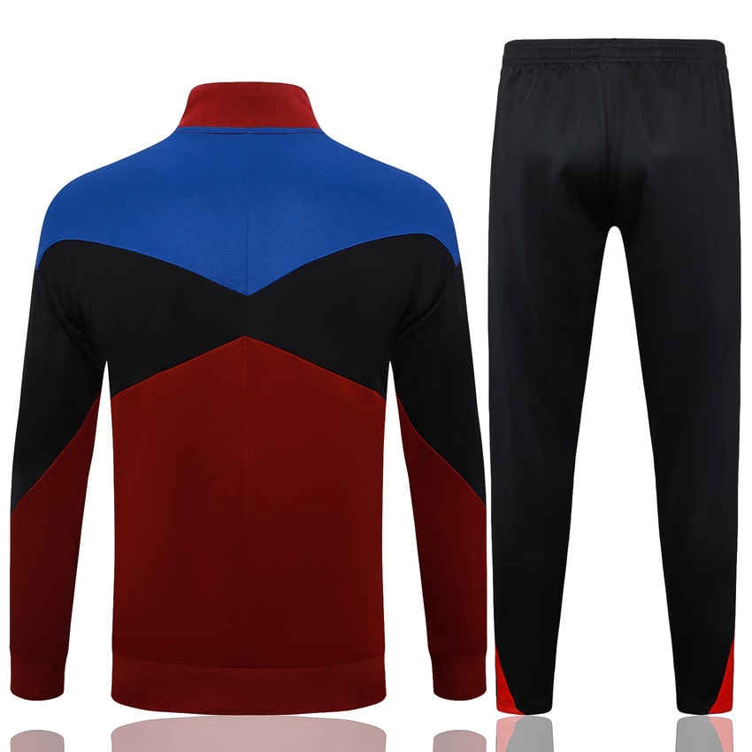 Survetement Barca Veste 2024 2025 Rouge Sombre – Image 4