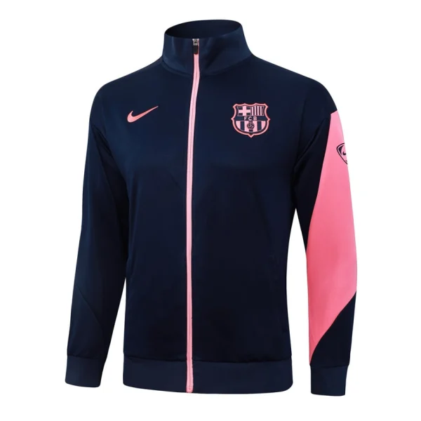 Survetement Barca Veste 2025 2026 Bleu Rose
