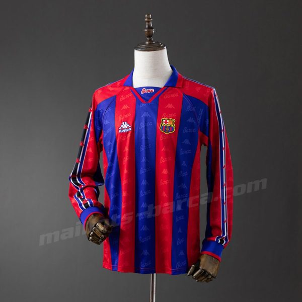 Maillot Barca Domicile 1996 1997 Manches Longues