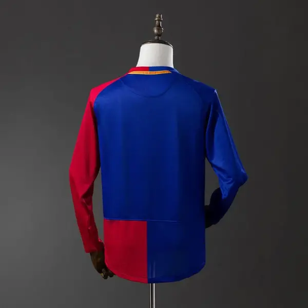 Maillot Barca Domicile 2008 2009 Manches Longues UCL